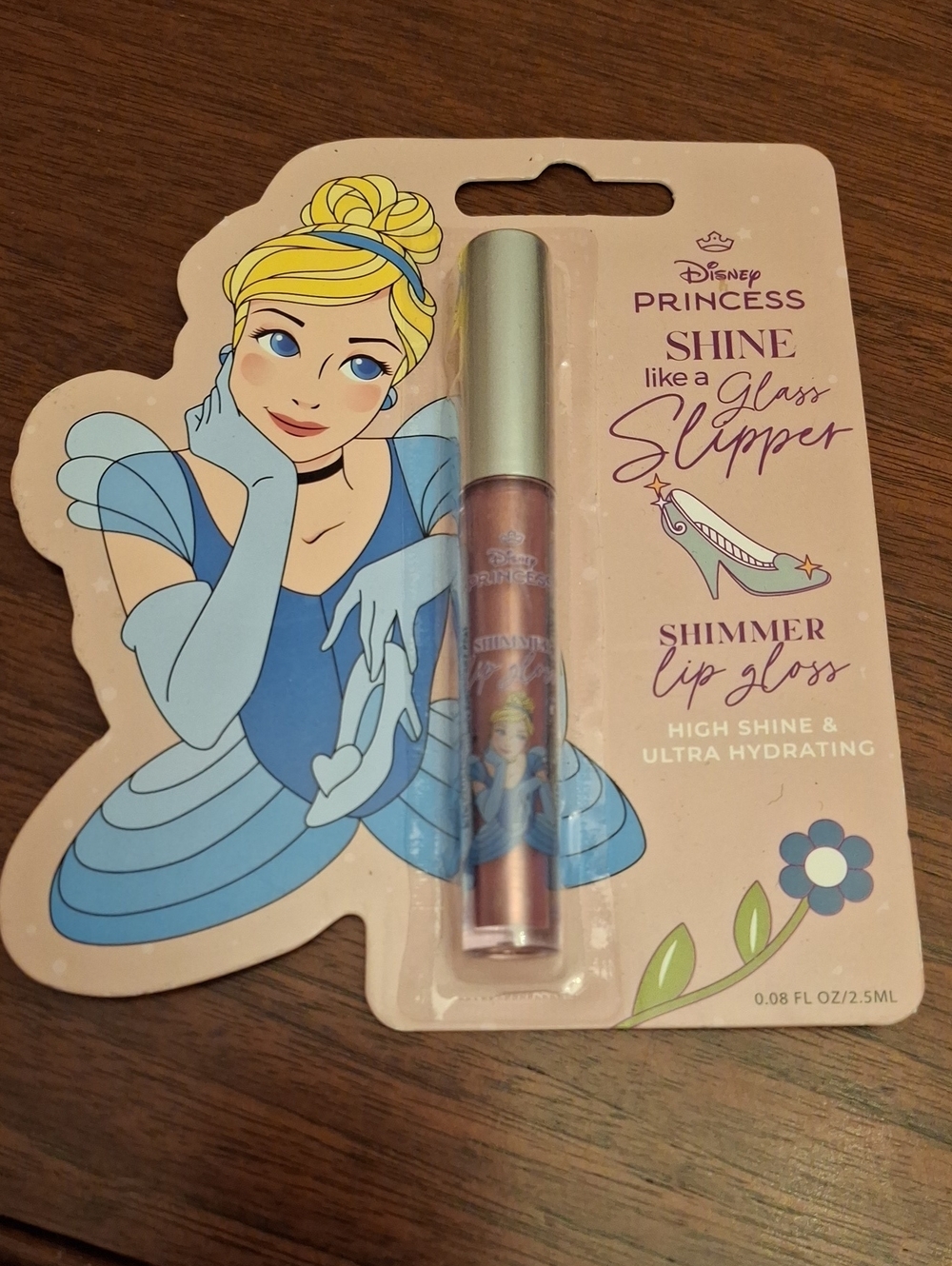 Disney Shine Like a Glass Slipper Shimmer Lip Gloss - 2.5ml New Sealed Package
